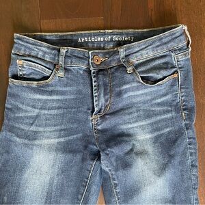 Articles Of Society Blue Skinny Jeans Medium Wash